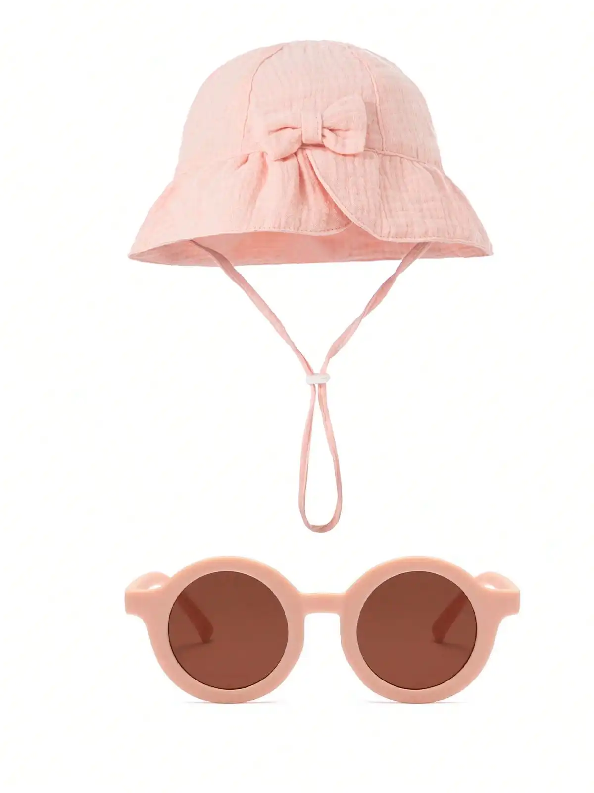 Bob de soleil en coton pour bébé avec lunettes imprimé – Image 5